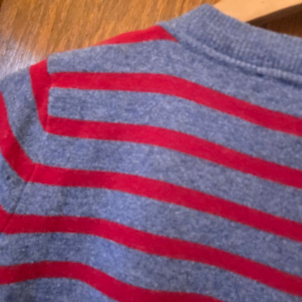 J. Crew Gray and Red Striped Cashmere Blend Sweater XSMALL - Picture 6 of 8